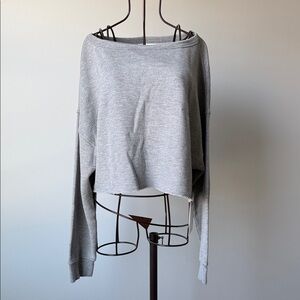 Spiritual Gangster Gray Knit Top